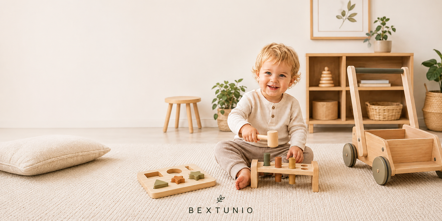Montessori Speelgoed 1–3 Jaar: Houten Keuzes  Bextunio