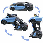 RC auto die verandert in robot met licht en geluid