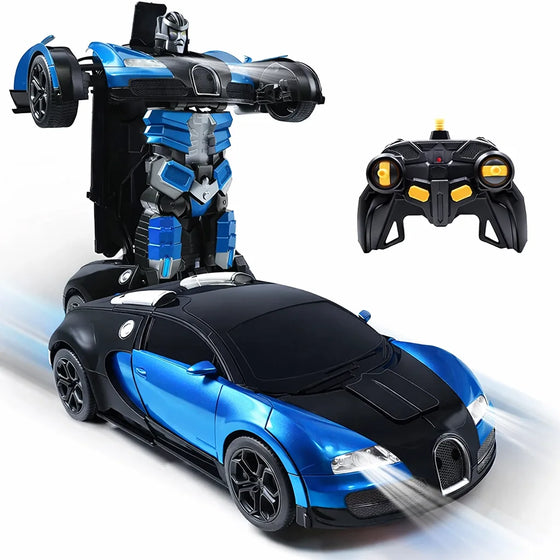 RC Transformatie Auto 1:10 Robot met Licht en Geluid - Bextunio