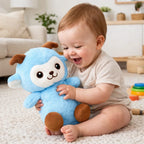 Blauw schaap knuffel 22 cm baby zacht Bextunio