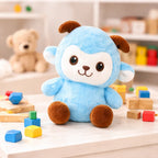 Blauw schaap knuffel 22 cm baby zacht Bextunio