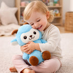 Blauw schaap knuffel 22 cm baby zacht Bextunio