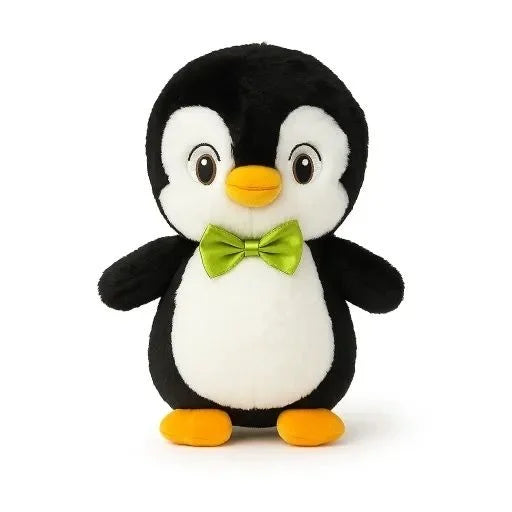 Zwarte pinguïn knuffel 22 cm babyzacht Bextunio