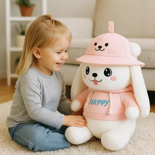 Roze konijn knuffel 45 cm vakantiecadeau voor kinderen Bextunio