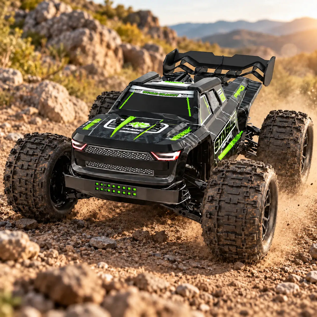 Bestuurbare offroad auto 1:14 met onafhankelijke vering
