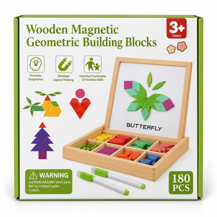 Houten Geometrisch Puzzelspel