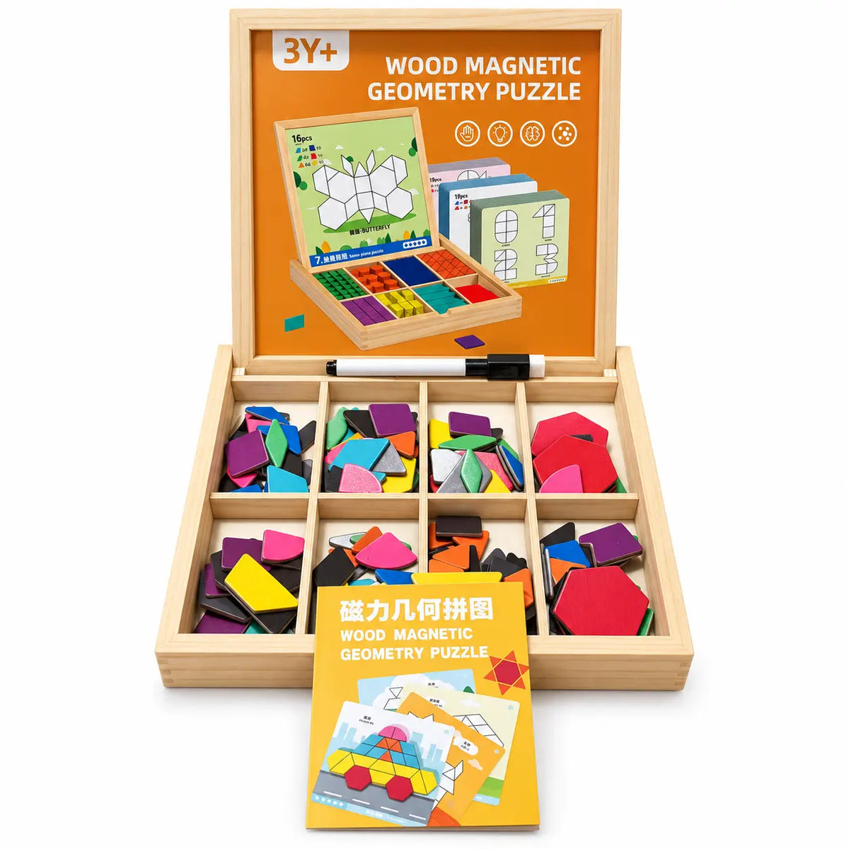 Houten Geometrisch Puzzelspel