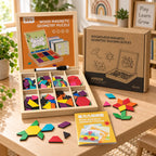 Houten Geometrisch Puzzelspel
