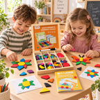 Houten Geometrisch Puzzelspel