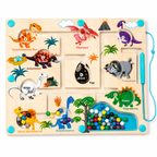 Magneet Kralenpuzzelbord Kleur- & Cijfermatchen