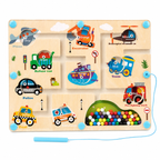 Magneet Kralenpuzzelbord Kleur- & Cijfermatchen