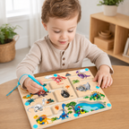Magneet Kralenpuzzelbord Kleur- & Cijfermatchen