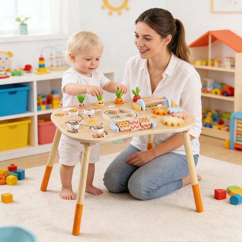 Houten Activiteitentafel Vormensorteerder Sensorische Tafel