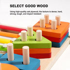 Montessori 3-in-1 Bord Stapelen & Xylofoon, 1–3 jaar