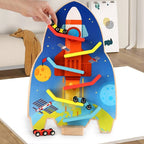 Houten Auto-Racebaan 3 Mini Auto's