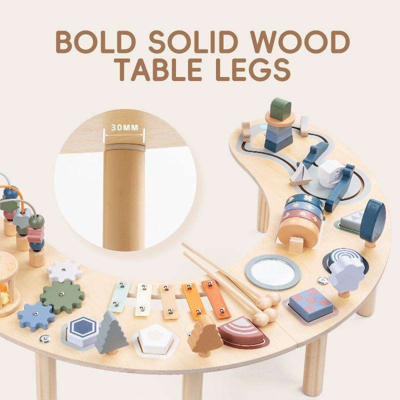 Houten Activiteitentafel Zitten, staan & spelen 012m+