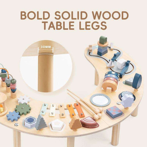 Houten Activiteitentafel Zitten, staan & spelen 012m+