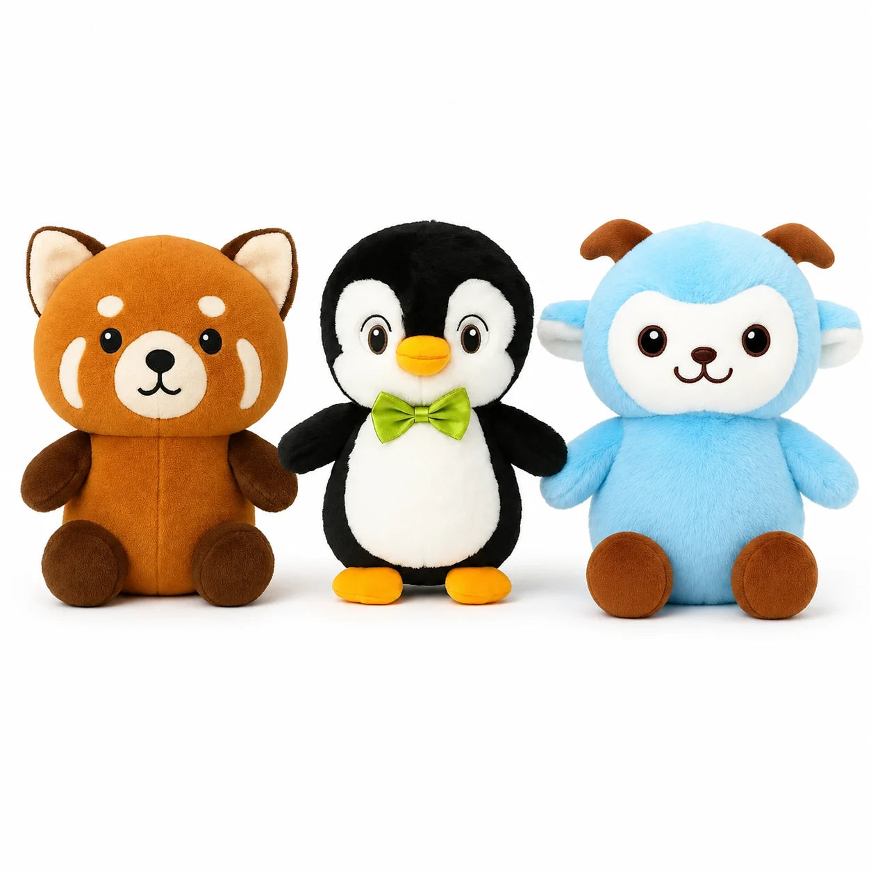 Knuffel Set van 3 Pluche Dieren voor Kinderen - Bextunio