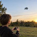 RC gevechtsvliegtuig drone met vier rotoren en 360 graden stuntfunctie