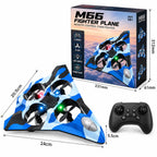 Kind bestuurt M66 RC straaljager drone met 2,4 GHz controller