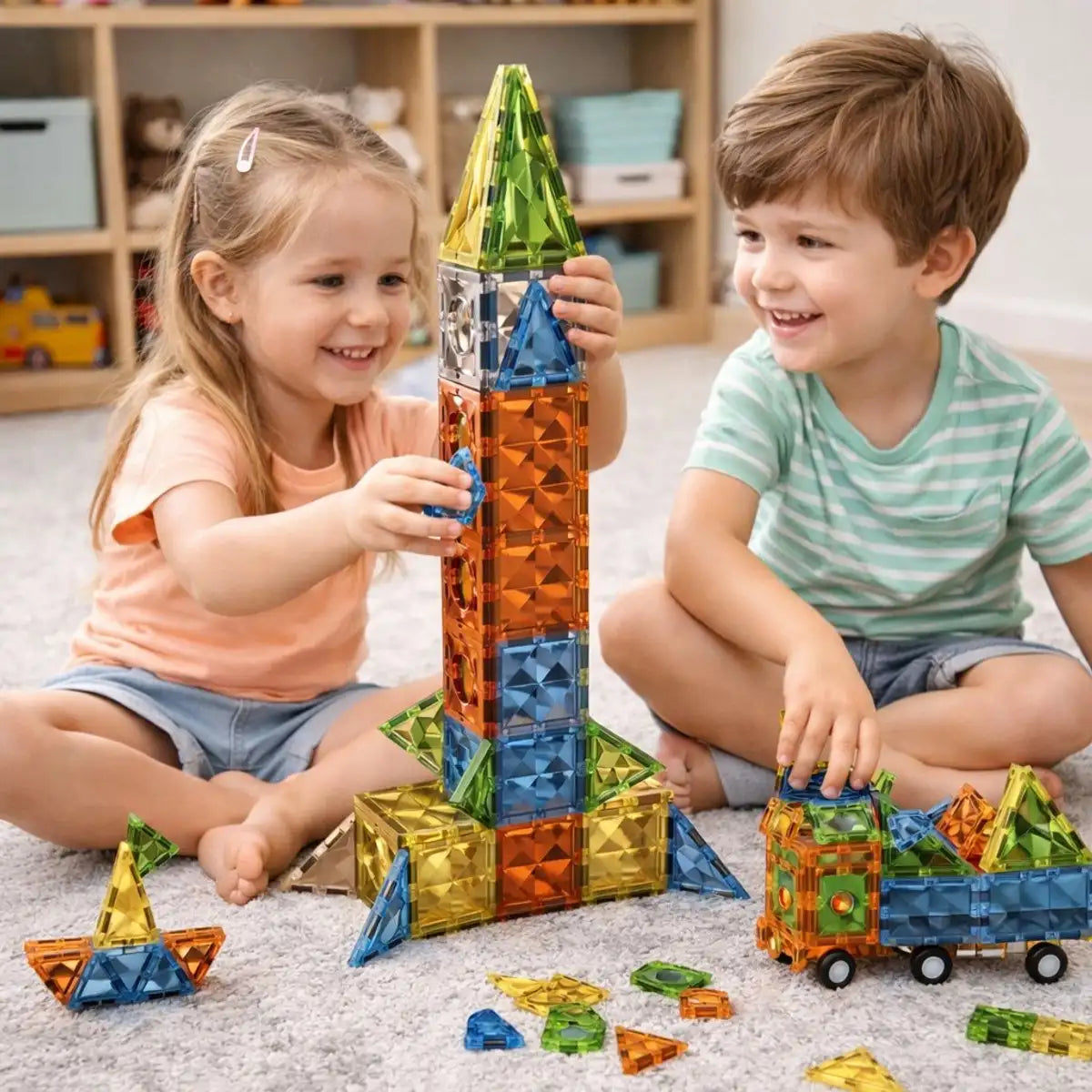 Magnetische Bouwblokken 100 Delig
