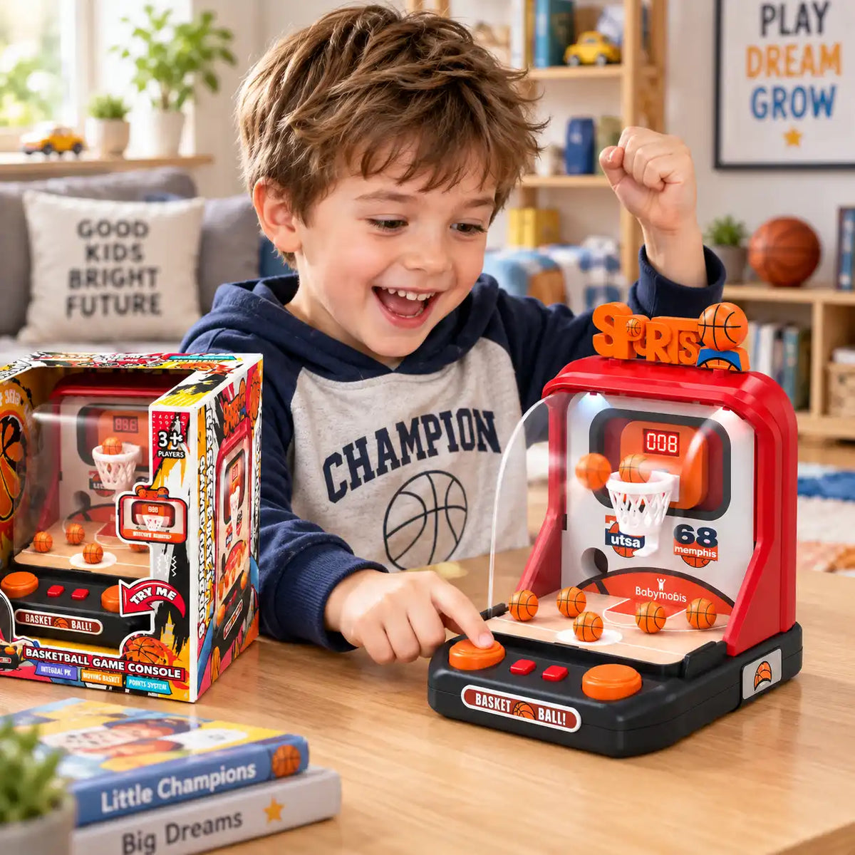 Mini basketbal speelgoed voor schermvrij speelplezier binnen