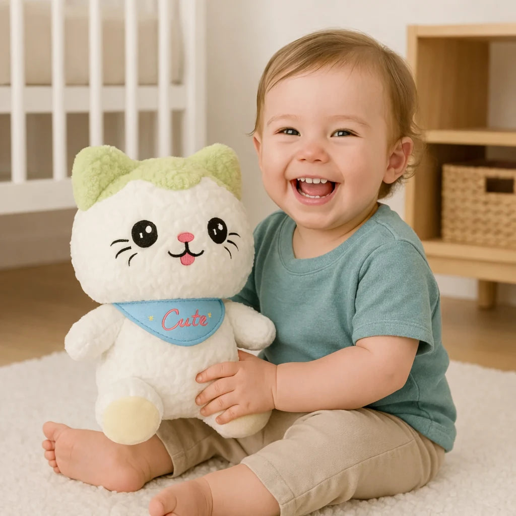 Plushe Kat 45cm Groen