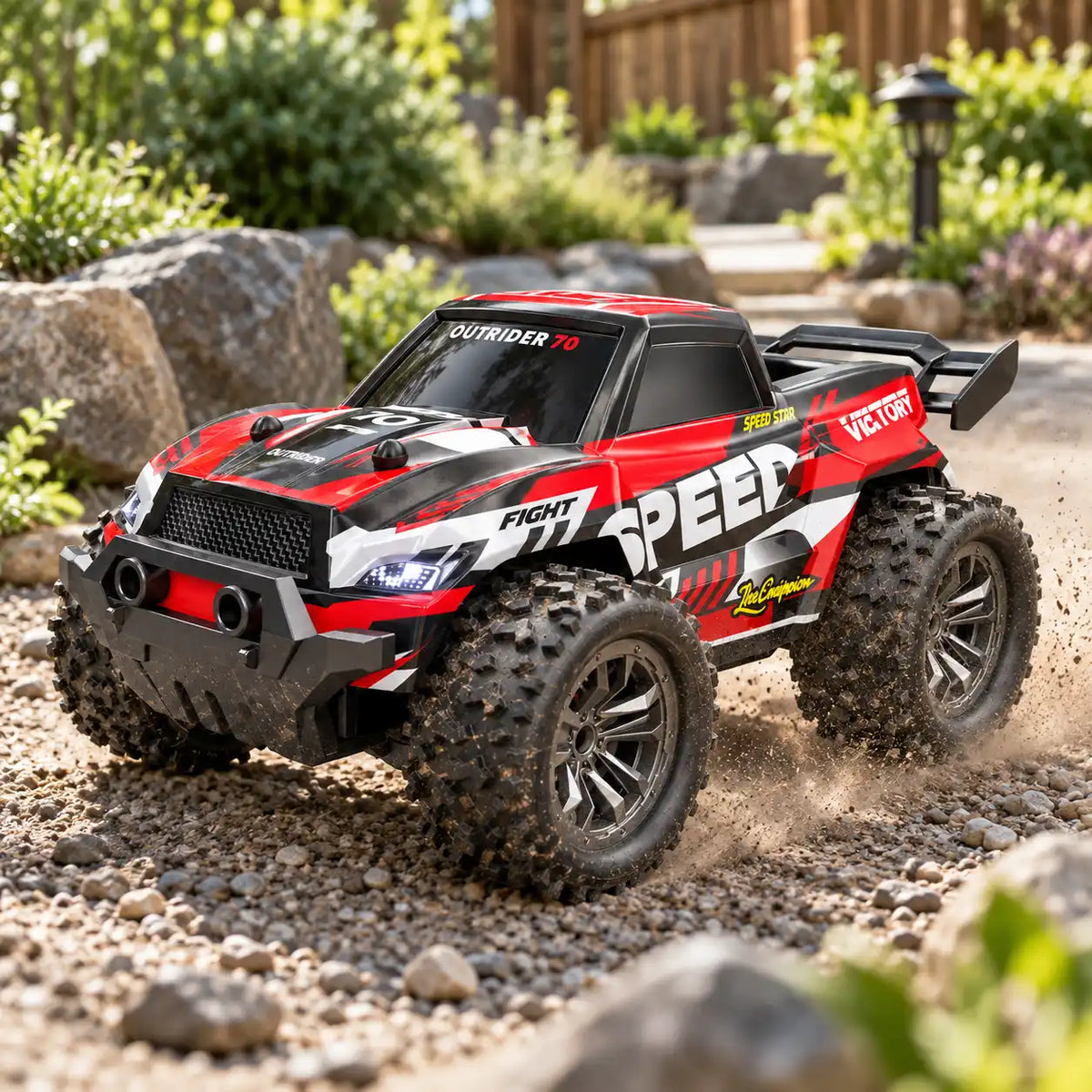 Oplaadbare RC monstertruck 1:20 met schokabsorberende vering