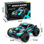 RC raceauto met LED verlichting en 20 tot 30 meter bereik