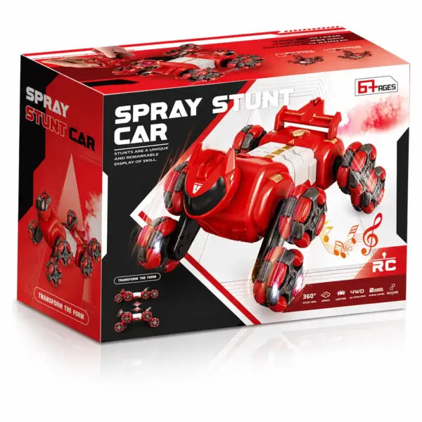 Robot RC Auto 8WD met Spray & Licht (Blauw)