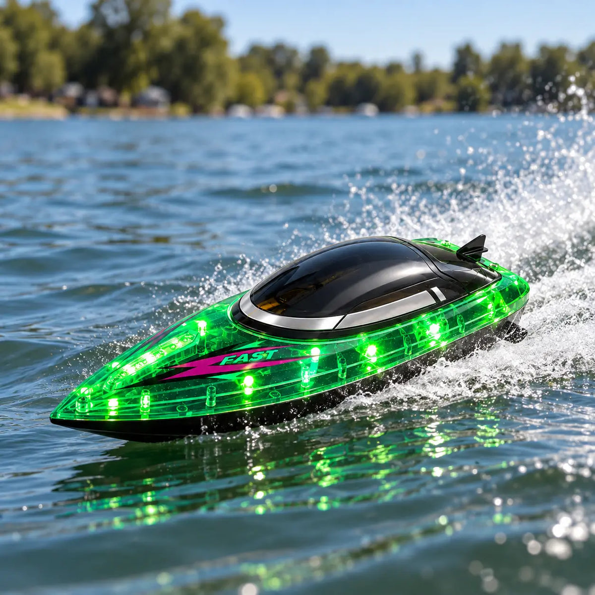 S15 RC Speedboot 30 km/u – 2,4 GHz & LED