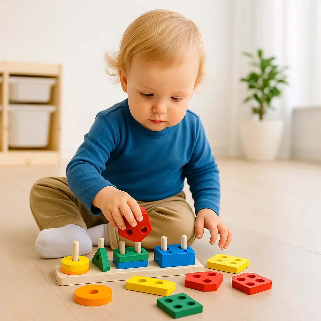 Spel Met Houten Blokken