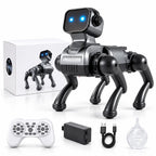 Oplaadbare interactieve robothond met blauwe LED-ogen