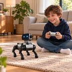 Elektronische robothond met beweegbare poten en afstandsbediening
