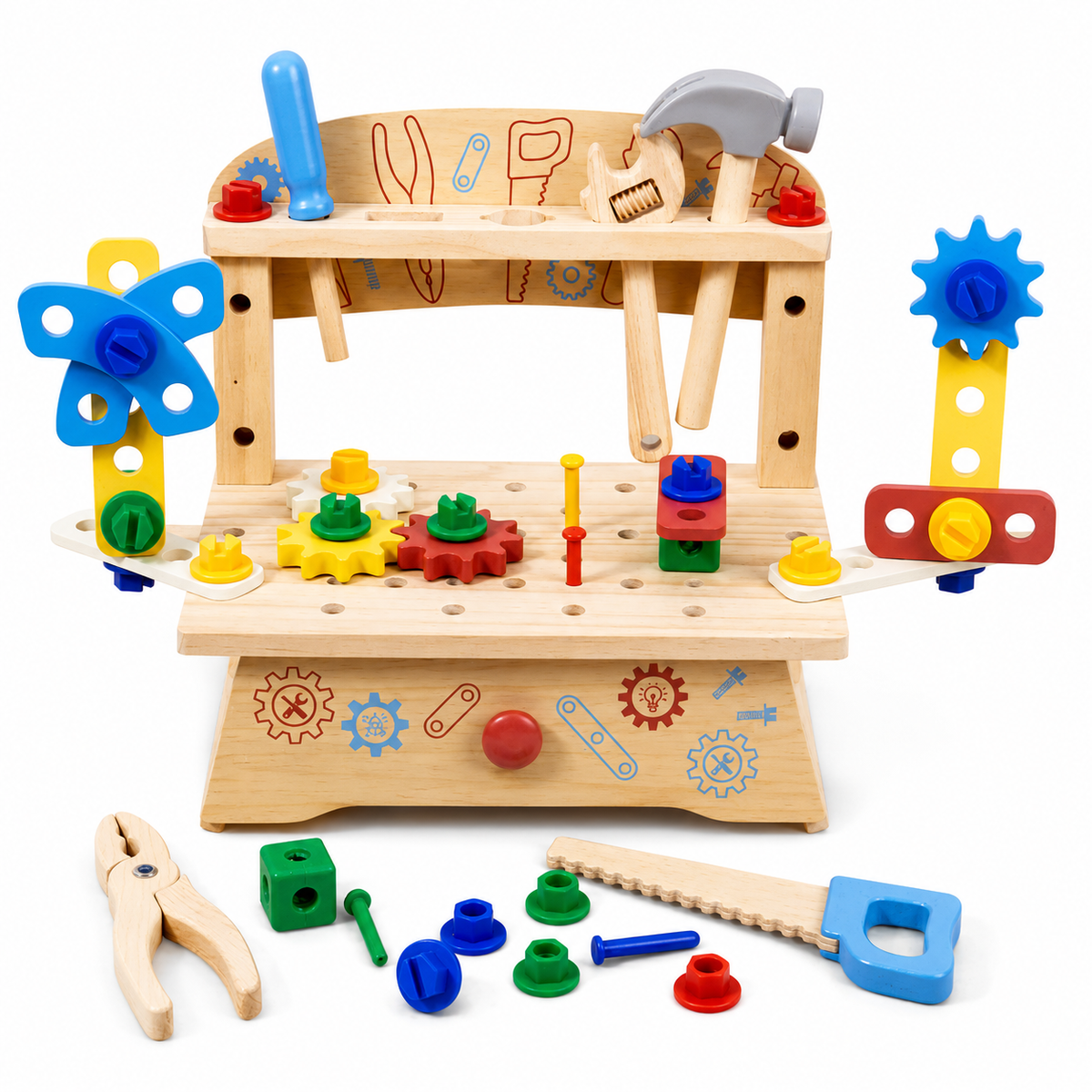 Houten gereedschapskist kinderen
