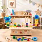 Houten gereedschapskist kinderen