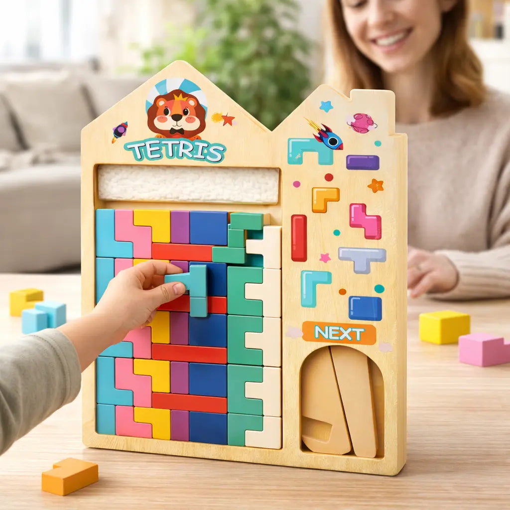 Houten Puzzel Tetris