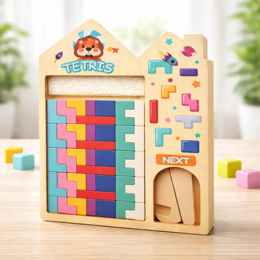 Tetris Puzzel Hout
